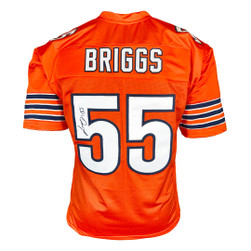Lance Briggs Signed Chicago Orange Football Jersey (JSA) -