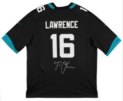 Jaguars Trevor Lawrence Authentic Signed Black Nike Game Jersey