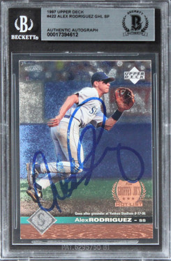 Mariners Alex Rodriguez Authentic Signed 1997 Upper Deck