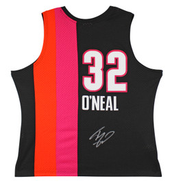 Heat Shaquille O'Neal Signed 05-06 Black Alt M&N HWC Nights Jersey