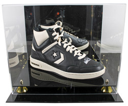 Magic Johnson Signed Right Black & White Converse Weapon Shoe W