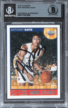WAY OF THE BIRD Andy Davis メッセージサイン入り Pelicans Anthony Davis Authentic Signed 2013 Hoops #157 Card BAS