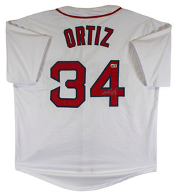 David Ortiz Authentic Signed White Pro Style Jersey Autographed