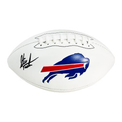 Steve Tasker Signed Buffalo Bills Official NFL Team Logo