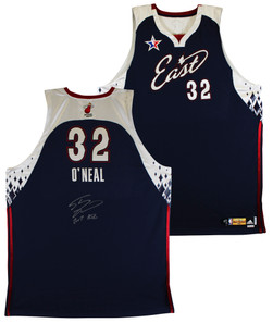 【タグ付】NBA オールスター 2007 ウェイド ユニフォーム Lサイズ Shaquille O'Neal Signed Team Issued Navy 2007 NBA ASG Adidas