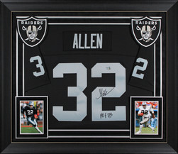 Marcus Allen Facsimile Autographed Football Jersey - Oakland Las Vegas Raiders Black Reprint Men's XL
