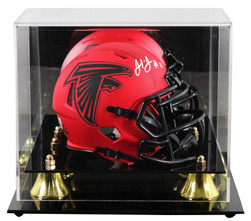 Falcons Julio Jones Authentic Signed Rave Speed Mini Helmet W/ Case BAS ...