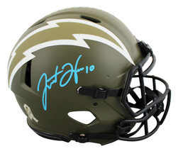 Chargers Justin Herbert Signed STS Full Size Speed Proline Helmet