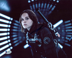 フェリシティ・ジョーンズ 証明書直筆サインフォトStar Wars ローグ・ワン フェリシティ・ジョーンズ 証明書直筆サインフォトStar Wars