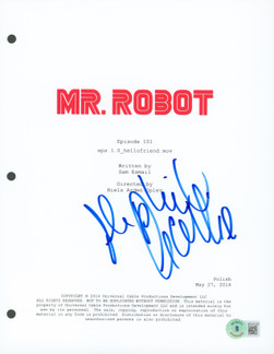 Mr. Robot Script Stephanie Corneliussen Authentic Signed Mr. Robot Script Cover BAS #BF24143