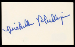 Michelle Phillips Knots Landing Authentic Signed 3x5 Index Card