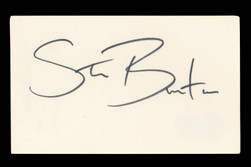 Steve Burton General Hospital Signed 3x5 Index Card