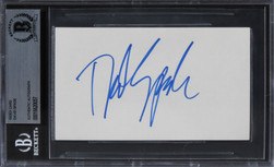 David Spade Joe Dirt Authentic Signed 3x5 Index Card Autographed