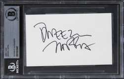 Dweezil Zappa The Running Man Authentic Signed 3x5 Index Card BAS