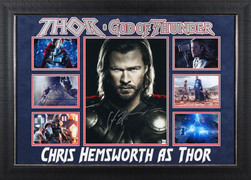 Chris Hemsworth Thor Authentic Signed 11x14 Framed Photo BAS