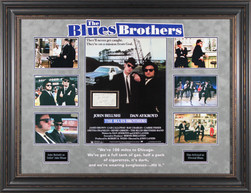 John Belushi & Dan Aykroyd The Blues Brothers Signed Framed