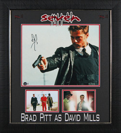 Brad Pitt Seven Authentic Signed 11x14 Framed Photo Autographed