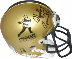 Howard Hopalong Cassady Signed Gold Heisman Authentic Mini Helmet '55 (Ohio State Buckeyes   Bas  Beckett Hologram
