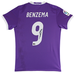 Real Madrid Karim Benzema Authentic Signed Purple Adidas Jersey