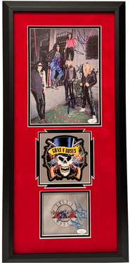 Guns N' Roses Multi-Signed Framed Display – Axl Rose, Slash, Duff