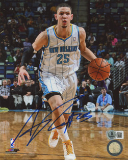 Pelicans Austin Rivers Authentic Signed 8x10 Vertical Photo BAS #BU64112