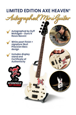 Guns N' Roses Mini Guitar - Duff McKagan (Signed Mini Guitar)