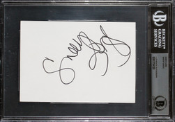 Snoop Dogg Rapper & Actor Authentic Signed 4x6 Index Card BAS Slabbed