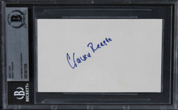 Nancy Reagan First Lady Authentic Signed 3x5 Index Card
