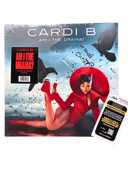 Cardi B Signed “Am I The Drama?” Apple Red Vinyl