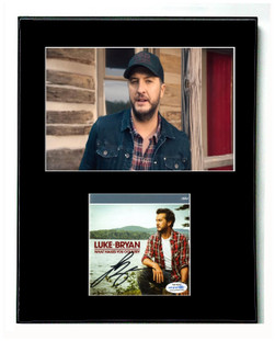 Luke Bryan Autographed 11x14 Framed Display CD Cover Photo ACOA