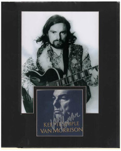 Van Morrison Keep It Simple Cd Autographed Framed Matted Photo Display