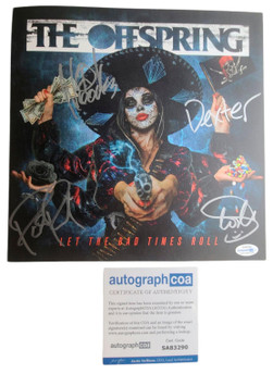 The Offspring Let The Bad Times Roll Signed Album ACOA -