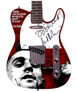 Robert De Niro Signed Taxi Driver Custom Graphics Photo Guitar ACOA