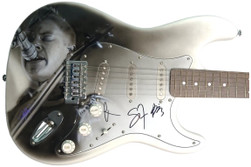 Interpol Signed Airbrushed Guitar