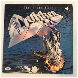 Dokken Tooth And Nail Signed Vinyl Album Lp PSA -