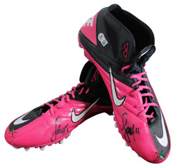 Larry Fitzgerald Signed 10/10/10 Game Worn Nike Zoom Vapor Carbon