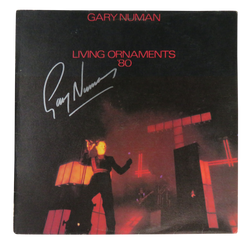 Gary Numan Signed Vinyl 'Living Ornaments '80'