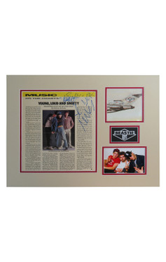 Beastie Boys Signed Matted Display - King Adrock, MCA, and Mike D