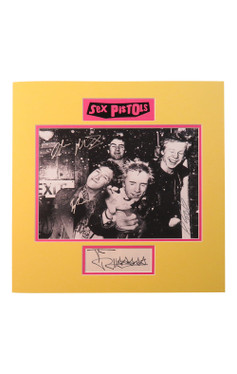 Sex Pistols Signed Matted Display - Sex Pistols (Signed