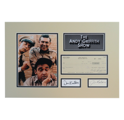 The Andy Griffith Show Cast Signed Matted Display - The Andy Griffith