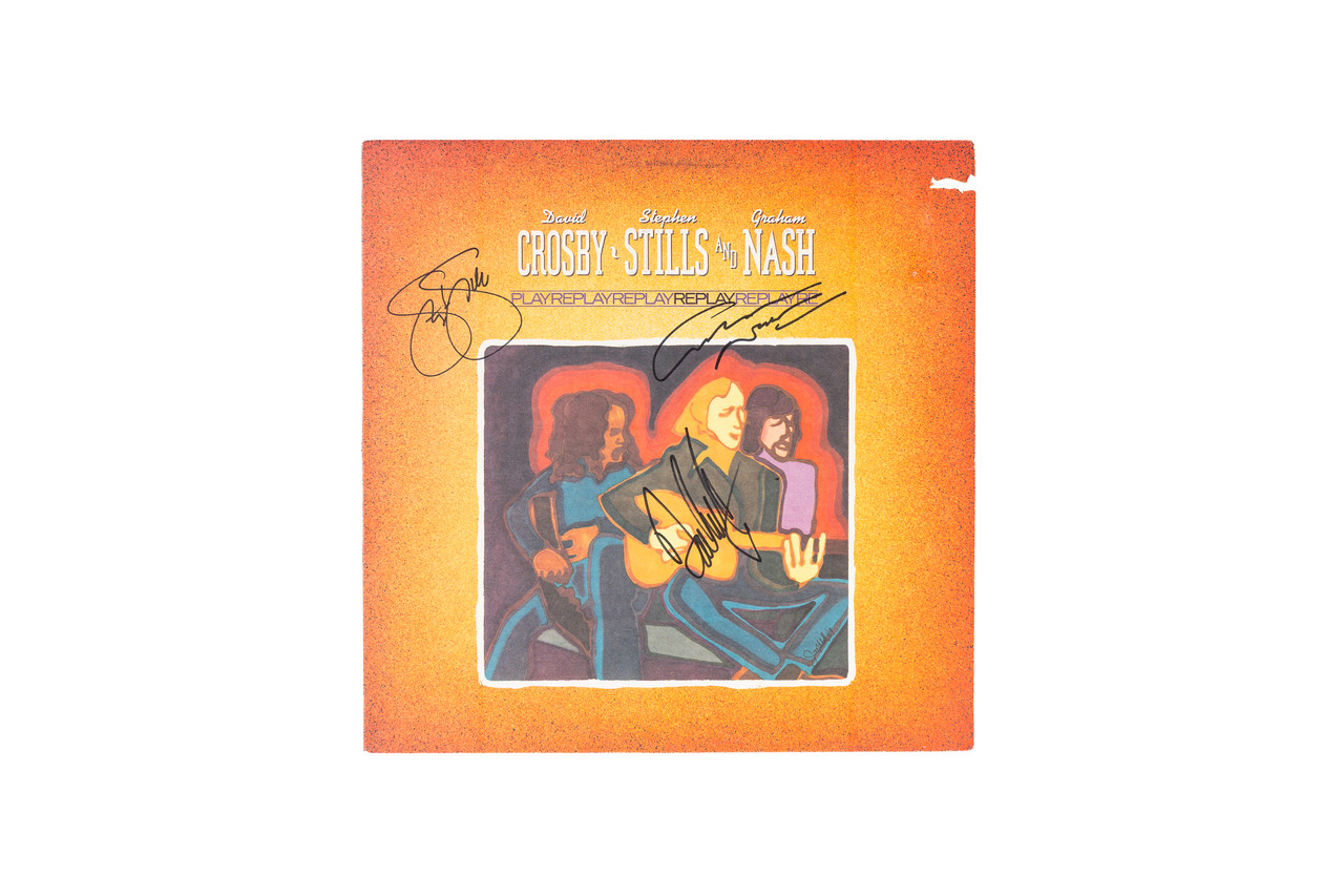 David Crosby Graham Nash ビンテージポスター Signed David Crosby & Graham Nash Concert Poster — Beckett