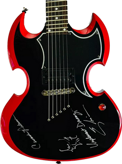 Cassandra Peterson Signed Guitar | JSA Authenticated
