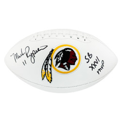 Tim Rypien Signature Mark Rypien Signed SB XXVI MVP Inscription Washington Redskins Official ...