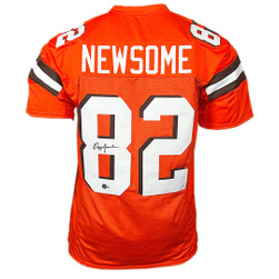 [レア] NFL クリーブランド・ブラウンズ　サイン入り　ユニフォーム[セール] Ozzie Newsome Signed Cleveland Orange Football Jersey (Beckett) -