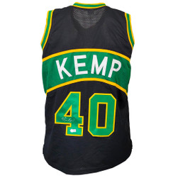 ミュージシャン BE:FIRST ORIGINAL BASKETBALL JERSEY Shawn Kemp Signed Seattle Black Basketball Jersey (Beckett) -