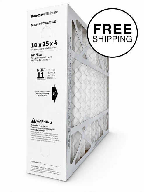 Honeywell FC100A1029 16x25x4 MERV 11 furnace filter