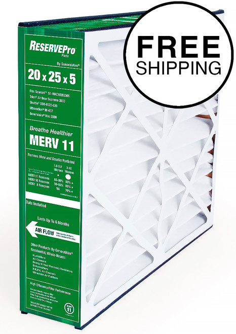 generalaire 20x25x5 Merv 13