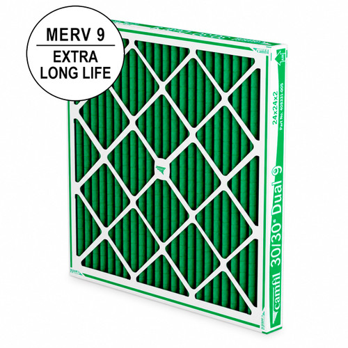 Camfil 30/30 Dual 9 16x25x2 MERV 9 furnace filter