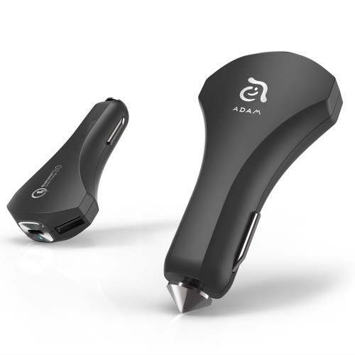 Adam Elements CASA CO3 dual USB and USB Type-C car charger