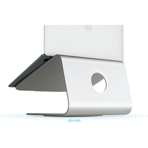 Rain Design mStand 360 - aluminium desktop swivel stand for Apple MacBook and MacBook Pro - Silver